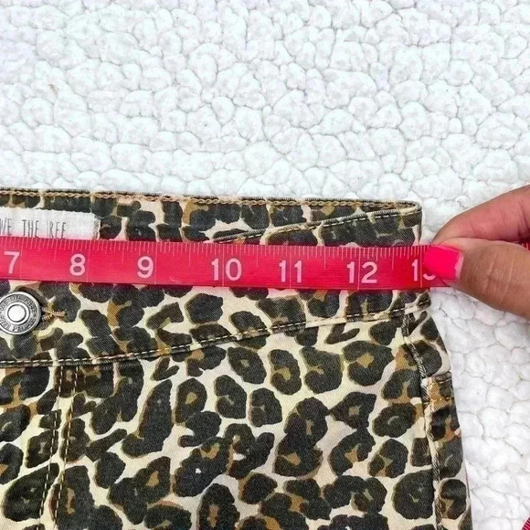 We The Free Animal Print Highrise Skinny Pants Jeggings Size 26 - Picture 11 of 14